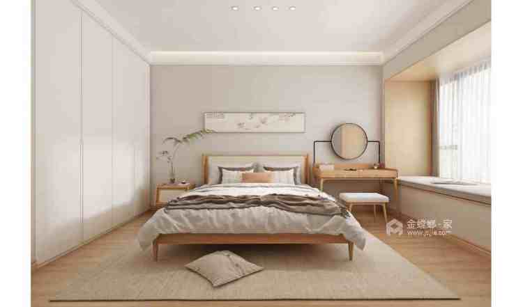120平美林名著现代原木-卧室效果图及设计说明