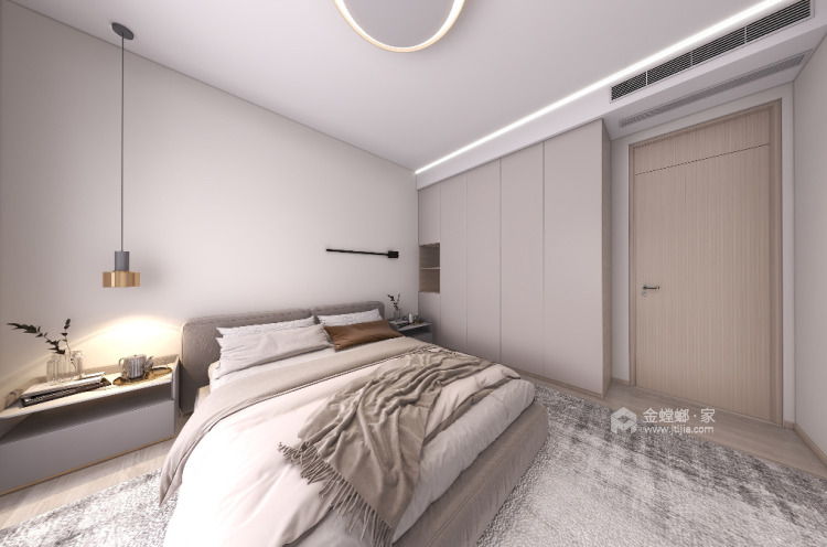 167平伴山悦城现代风格-卧室效果图及设计说明