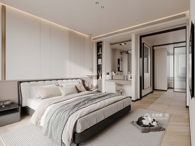 178平中南春风里现代风-卧室效果图及设计说明