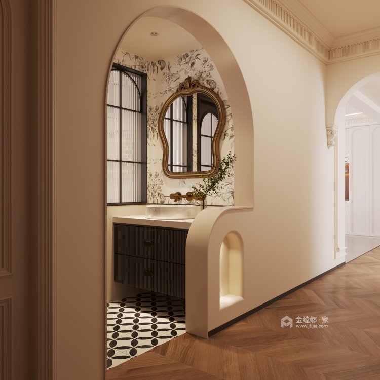 170平和润家园法式复古-卧室效果图及设计说明