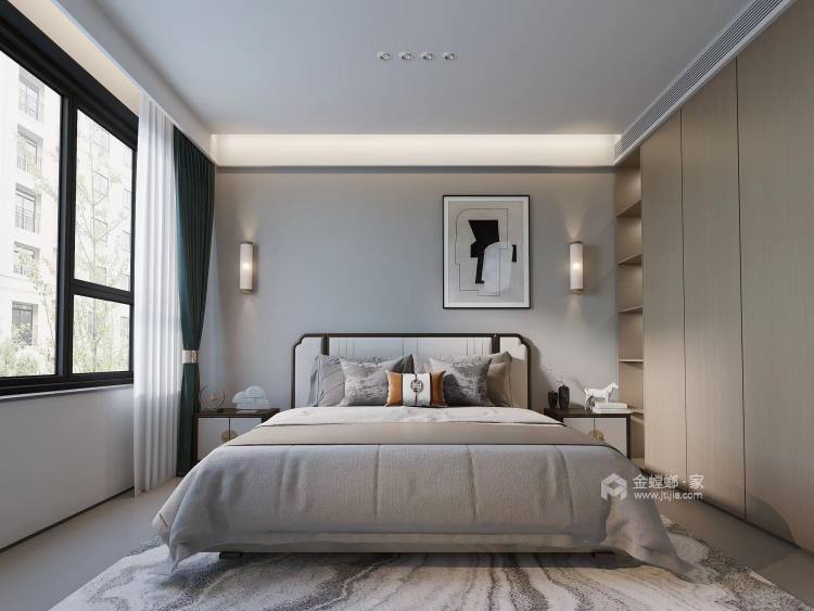 178平中南春风里新中式-卧室效果图及设计说明