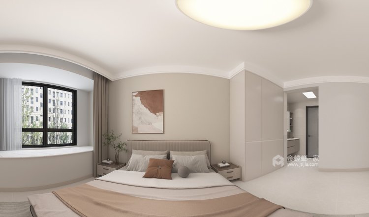 133平翰林院现代简约风格-卧室效果图及设计说明