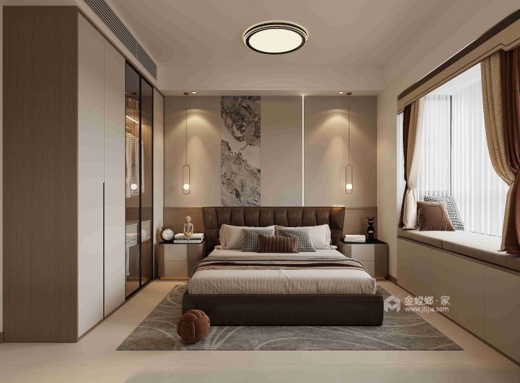 130财富世家现代简约-卧室效果图及设计说明