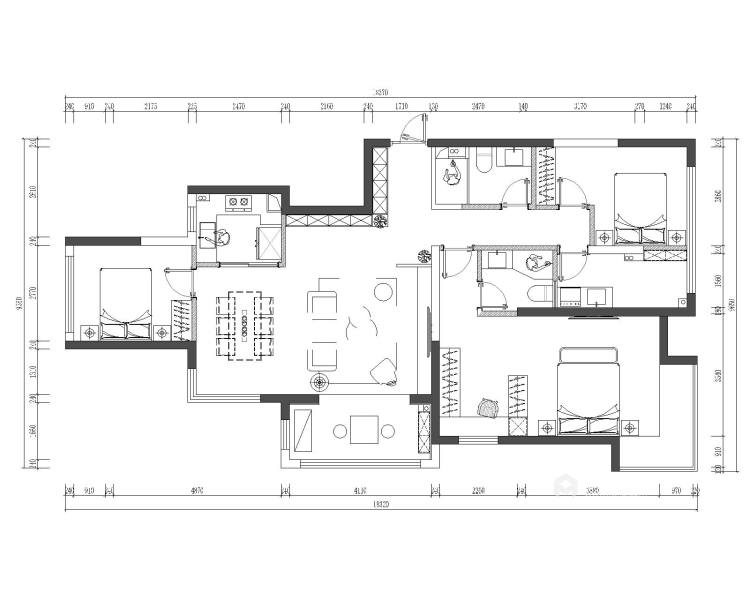 145 明珠城 新中式-平面设计图及设计说明