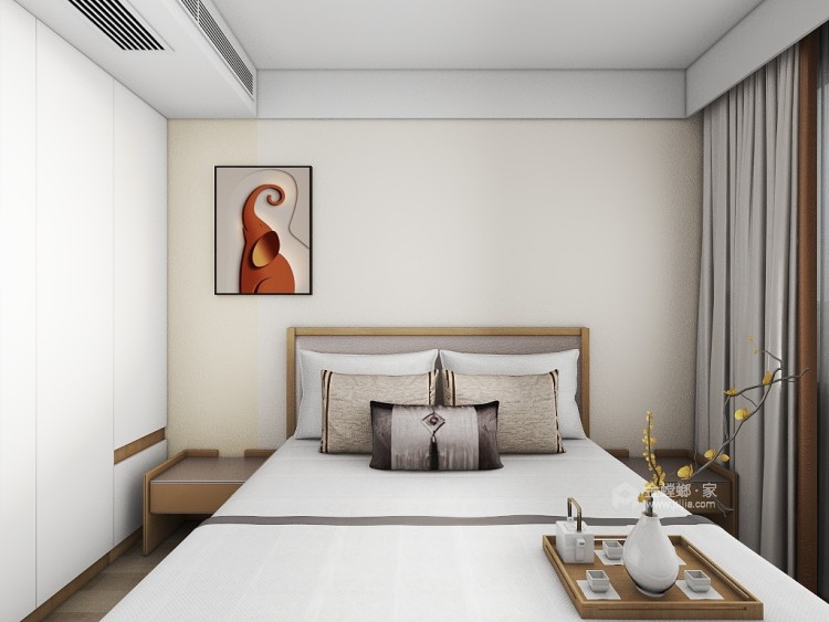 125平屏山江山十里现代雅居-卧室效果图及设计说明