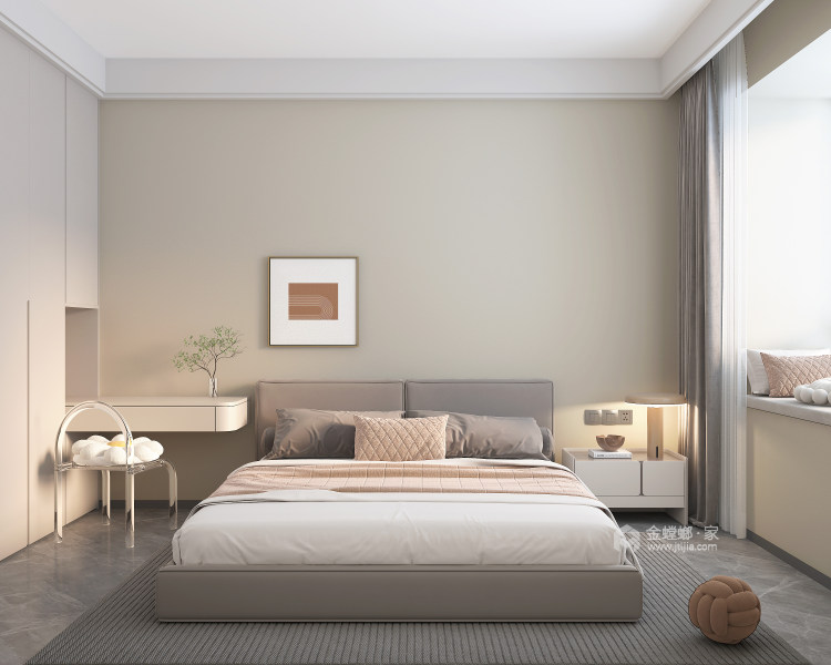 141平尚品天城现代风-卧室效果图及设计说明