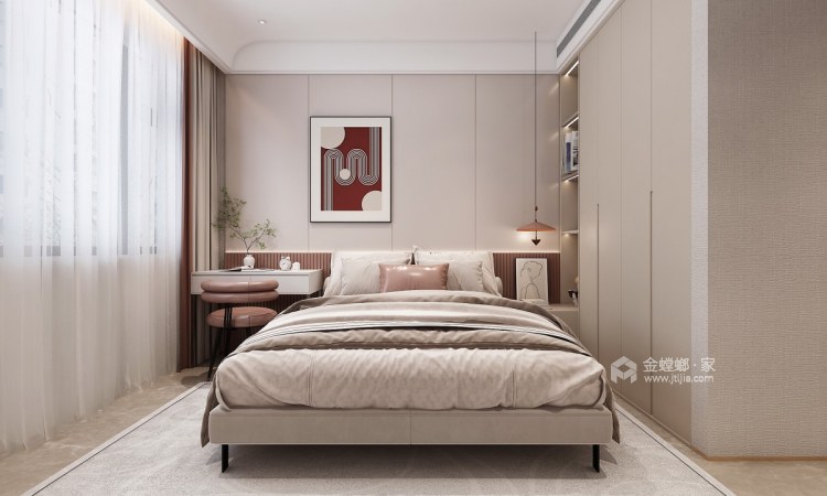 195平永威观澜庭现代轻奢-卧室效果图及设计说明