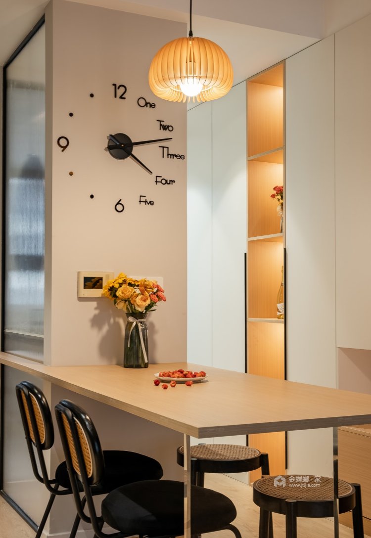 39平万科锦里公寓现代风格-餐厅效果图及设计说明