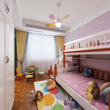 165平4室美式儿童房