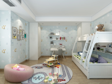 140平3室日式儿童房