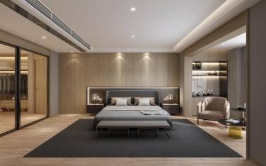 550平跃层/复式现代卧室
