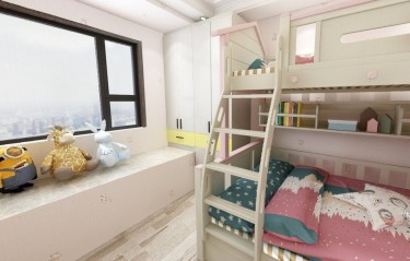 118平3室现代儿童房