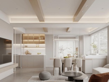 210平自建房现代风格-暖色顶复，开放式布局下的纯享生活！