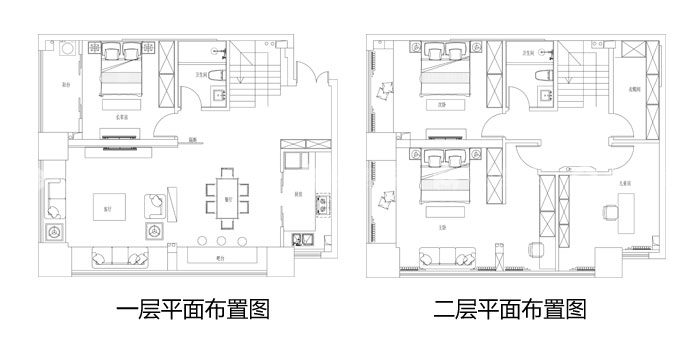 干净利落的现代风格,还有大大的落地窗-平面布置图