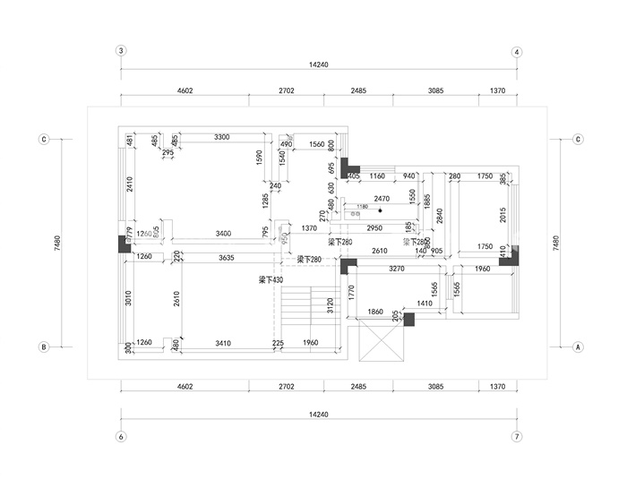 家有双胞胎该怎么装，来看正确示范-二层原始结构图