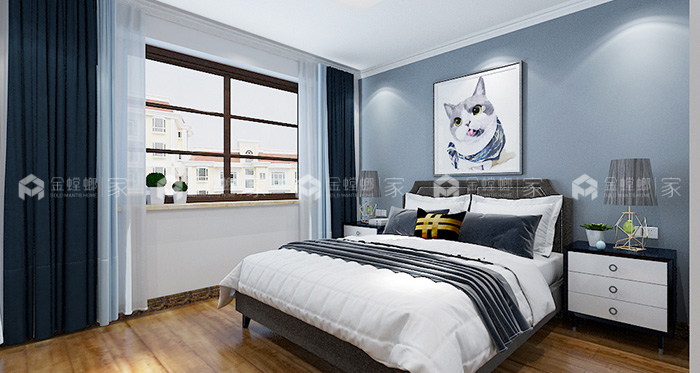 幸福就是一家人在一起，实用的现代简约风-卧室