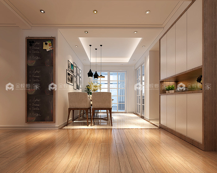 145㎡经典北欧风，回归大自然的怀抱-餐厅