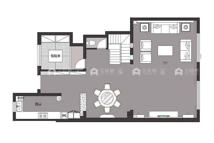 326㎡奢华欧式大宅，不仅是惊艳-平面布置图