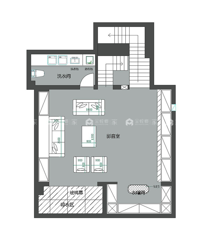 326㎡奢华欧式大宅，不仅是惊艳-平面布置图
