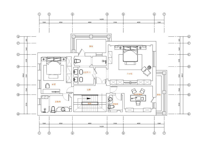280㎡现代风，被称赞浪漫又实用-平面布置图