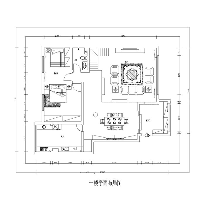 谁说中式都是老古董-平面布置图
