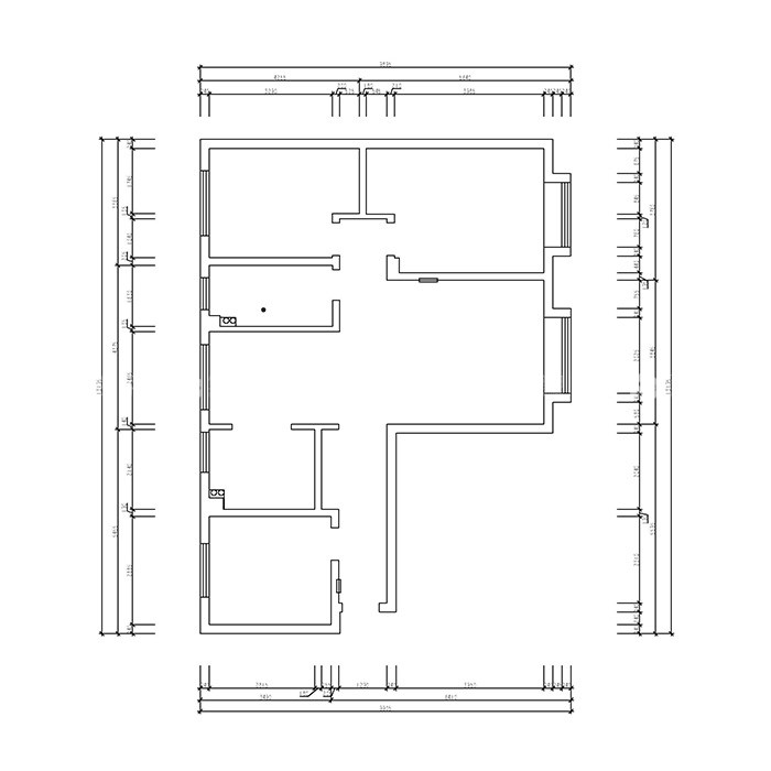 110㎡北欧混搭自然风小资情调，年轻人的家就要不一样-原始户型图