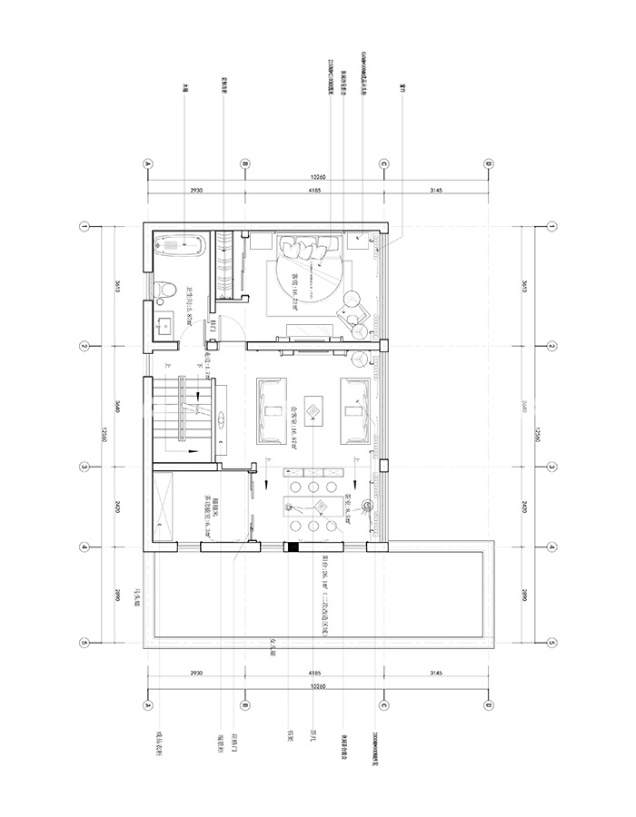 阳光房、小庭院，真正大气的中式之家-平面布置图