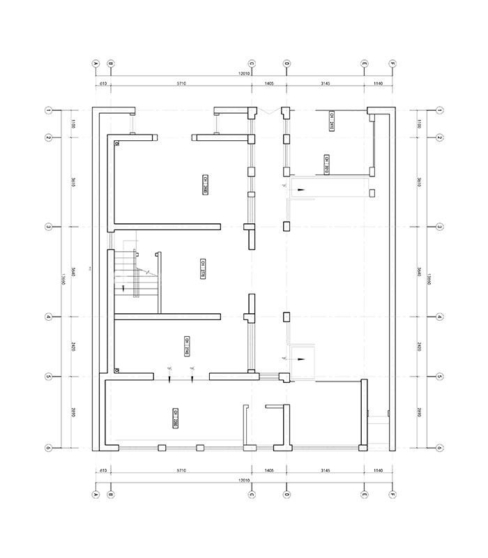 阳光房、小庭院，真正大气的中式之家-原始结构图