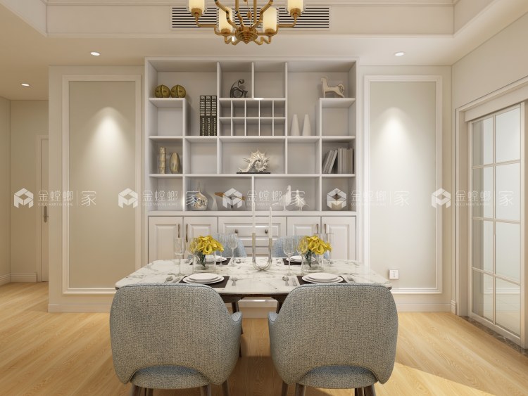 用木质家具打底，营造温馨舒适氛围-空间效果图