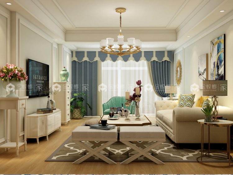 用木质家具打底，营造温馨舒适氛围-空间效果图