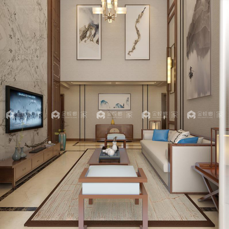 180平新中式，就像家人间的感觉朴实而温暖-空间效果图