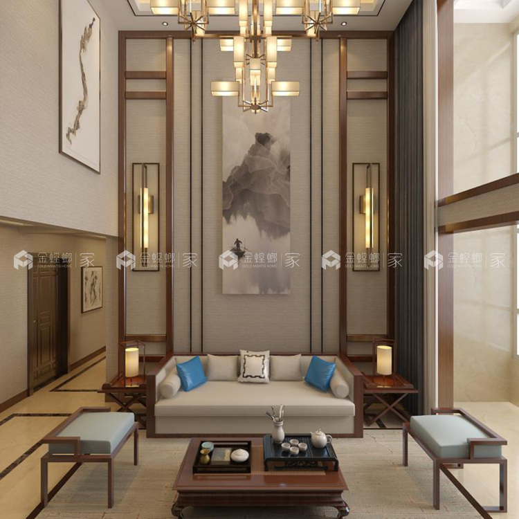 180平新中式，就像家人间的感觉朴实而温暖-空间效果图