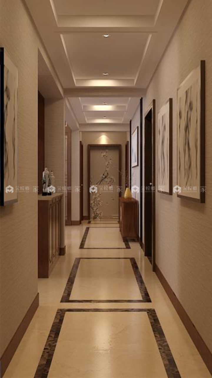 180平新中式，就像家人间的感觉朴实而温暖-空间效果图