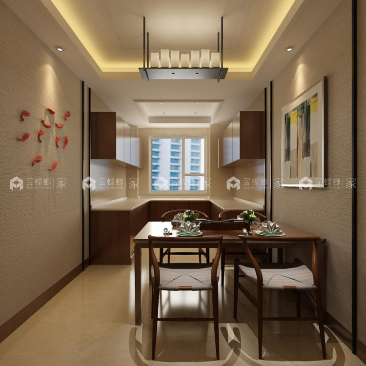 180平新中式，就像家人间的感觉朴实而温暖-空间效果图