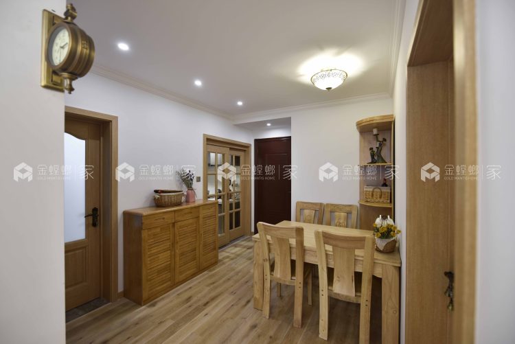 美式田园风-餐厅效果图及设计说明