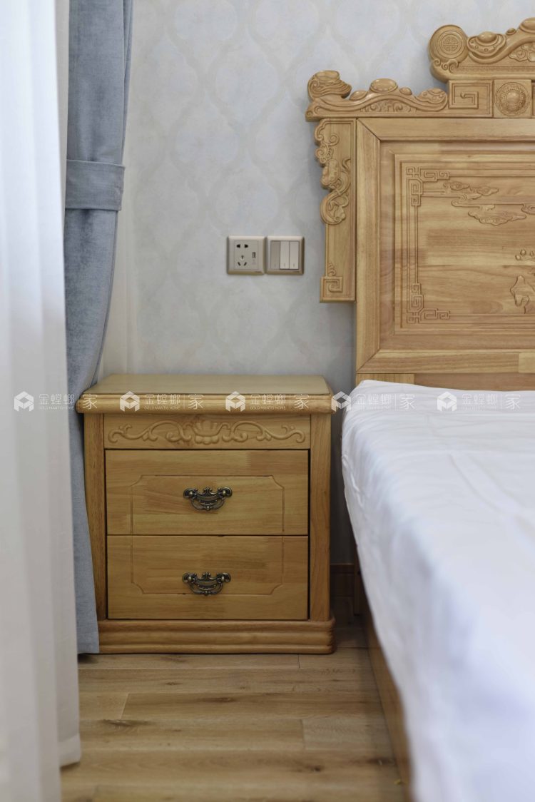 美式田园风-卧室效果图及设计说明