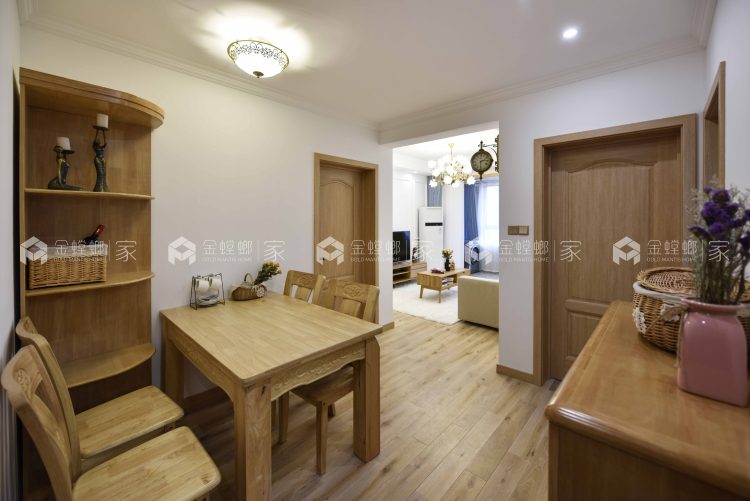 美式田园风-餐厅效果图及设计说明