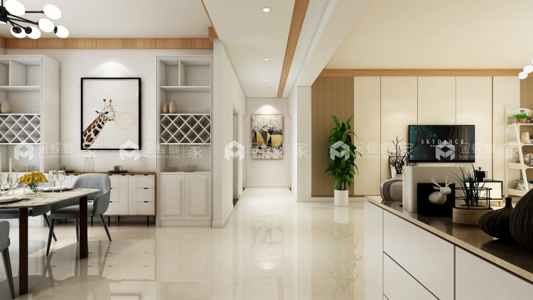 内外兼修的家极致体现艺术气质-餐厅效果图及设计说明