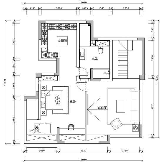 北欧风 余生和舒服的人住舒服的家-平面设计图及设计说明