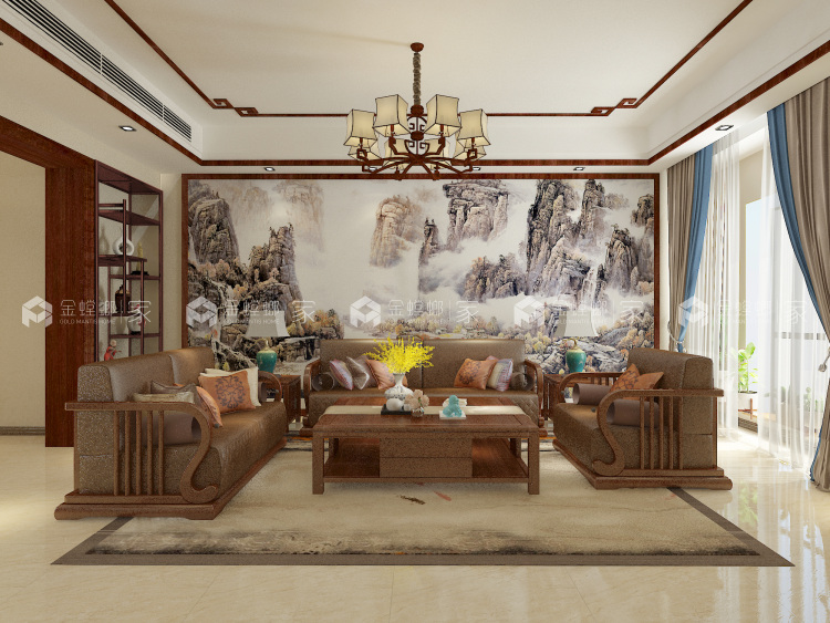 217平温莎城堡中式新装修-空间效果图