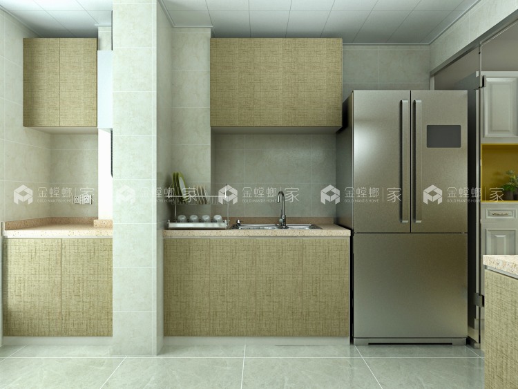 温馨的色彩充满期待和幻想-厨房