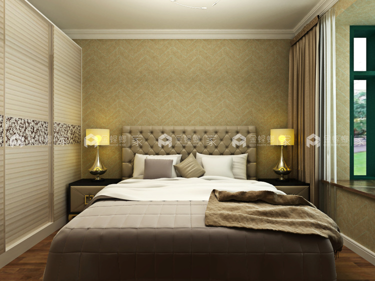 温馨的色彩充满期待和幻想-卧室效果图及设计说明