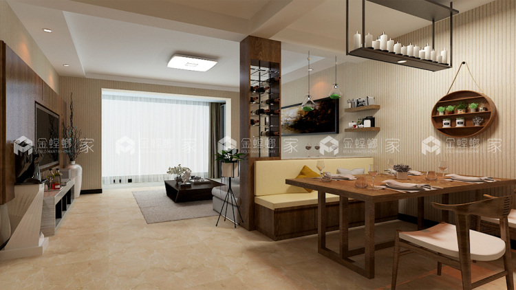 90平现代日式两居，超美超清新的阳光房-卧室效果图及设计说明