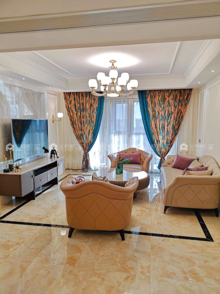 吾悦金郡151㎡欧式实景图-空间效果图