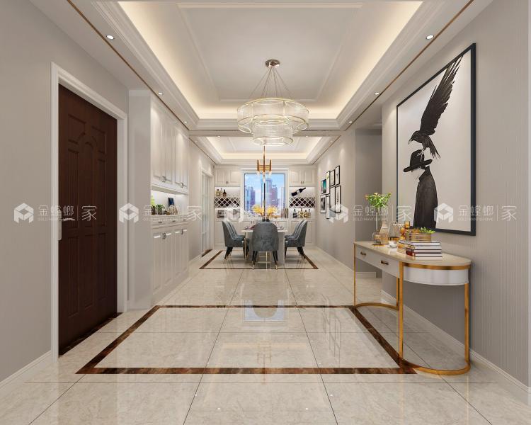 高盛国际花园城166㎡现代风格精美图-空间效果图