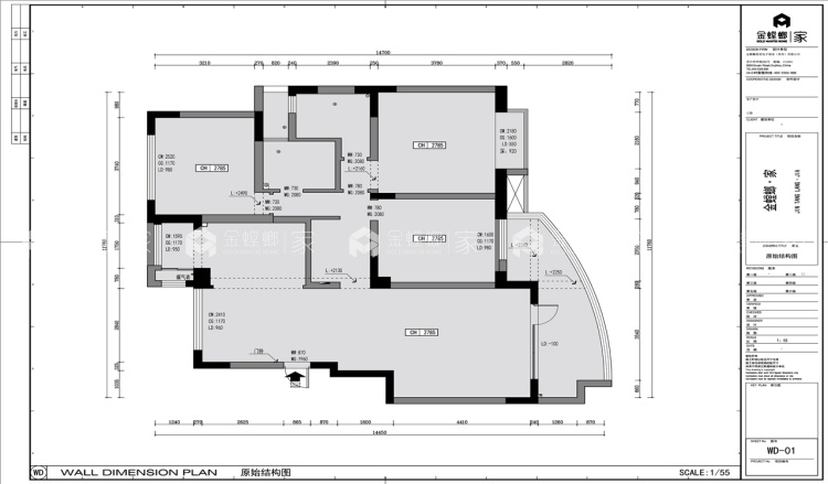 客餐厅一体化，减少压抑和拥挤感-业主需求