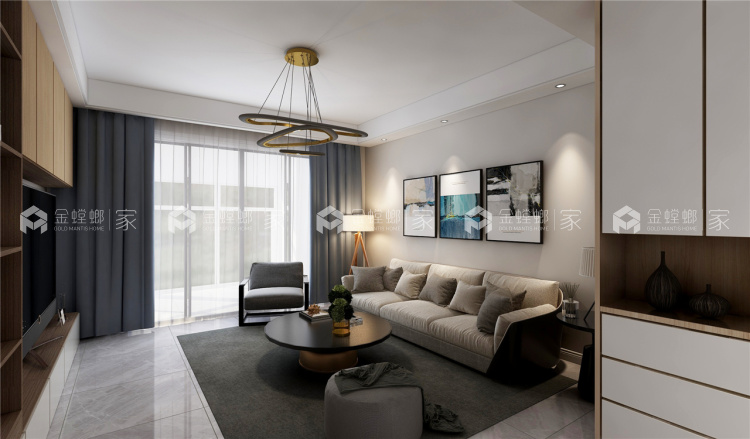 客餐厅一体化，减少压抑和拥挤感-空间效果图