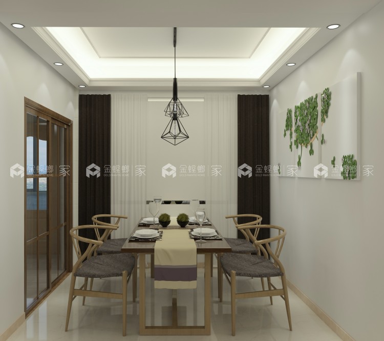 125平，带你领略时尚温馨北欧风-空间效果图