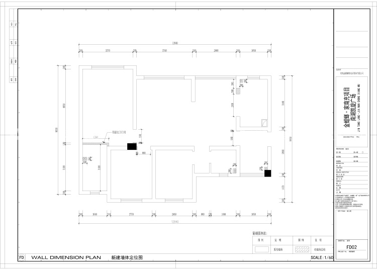 100平小三室这样改造空间变大-平面设计图及设计说明