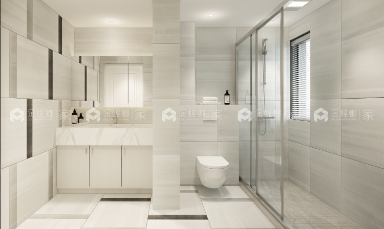 印象花苑142平现代风格装修图-空间效果图